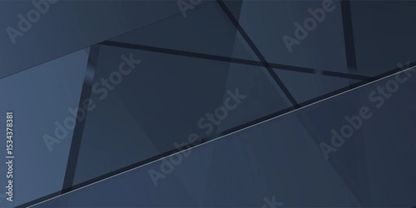 Fototapeta Modern black dark blue white abstract background. eps 10