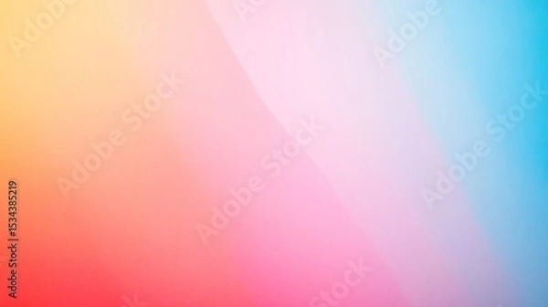 Fototapeta Abstract colorful gradient background with soft, blended, pastel hues.