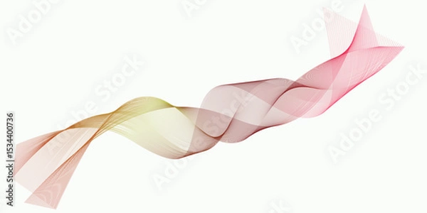 Fototapeta Abstract Green Wave Design for Modern Backgrounds