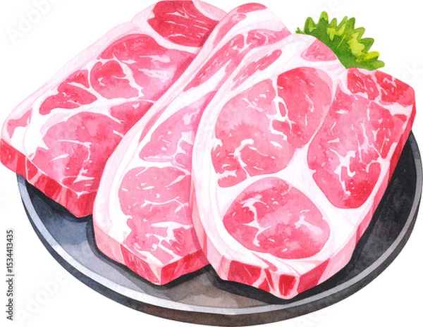 Fototapeta 돼지고기 일러스트