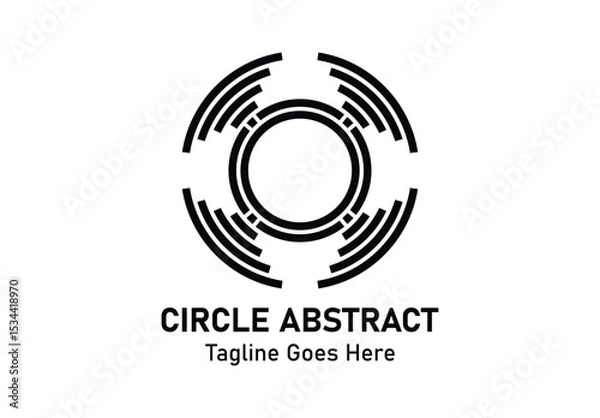 Obraz Unique Abstract line circle logo