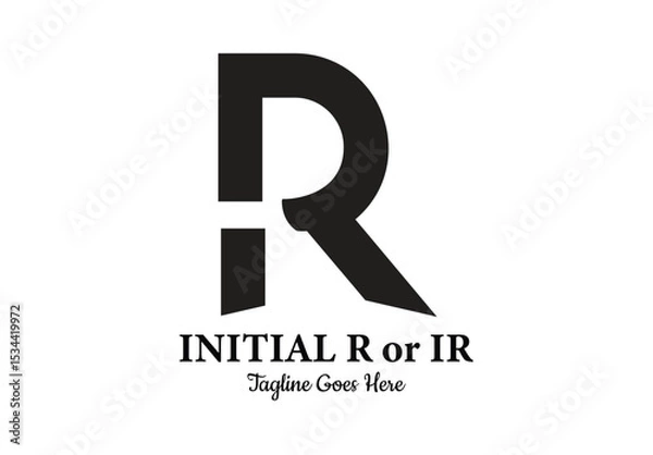 Obraz Initial letter R or IR logo