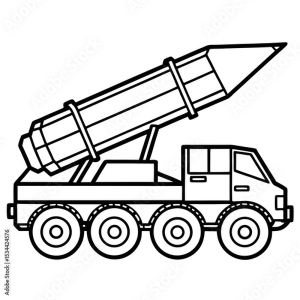 Obraz Tactical Missile Hauler Vector