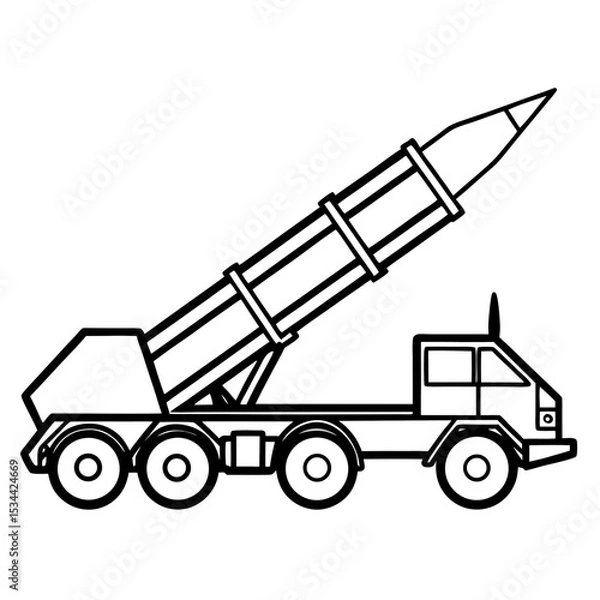 Obraz Tactical Missile Hauler Vector