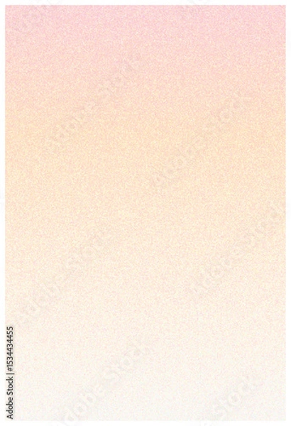 Fototapeta A pastel gradient background that goes from pink to soft peach, overlaid with a fine, colorful grainy texture that adds a subtle retro or movie aesthetic.
