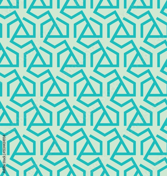 Fototapeta Seamless abstract triangles and hexagons pattern -vector eps8
