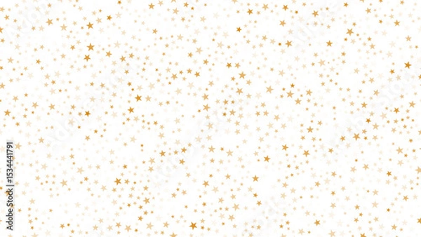 Obraz Golden pattern background with stars. Halftone gold stars isolated. Vector illustration.