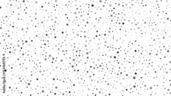 Obraz Black pattern background with black stars. Halftone black stars isolated. Vector illustration.