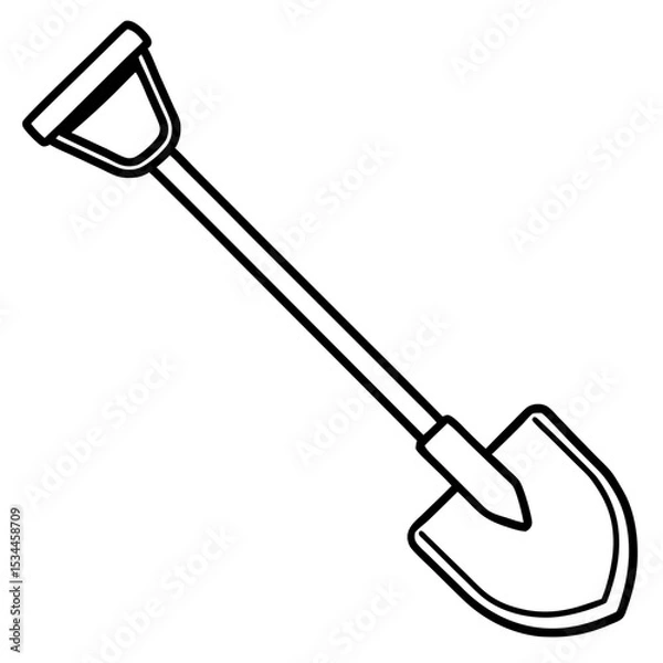Obraz shovel vector illustration