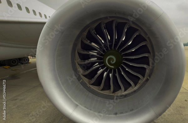 Obraz jet engine close up