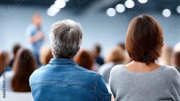 Fototapeta Engaging Conference Presentation Tips for Effective Public Speaking