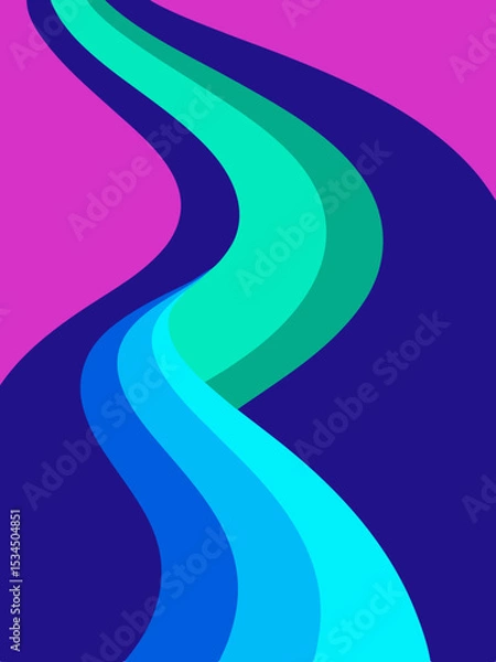 Fototapeta Abstract vibrant vector background wallpaper