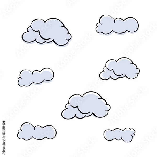 Obraz The clouds are blue and weightless