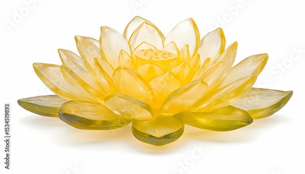 Obraz A translucent yellow lotus flower