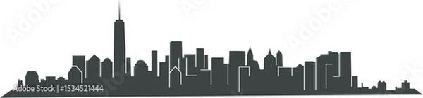 Fototapeta Panorama of New York - vector, the best on the web for your projects