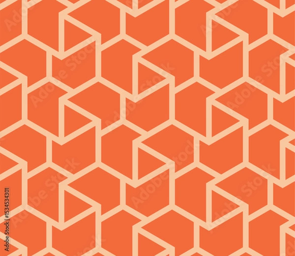 Fototapeta Abstract chevron with triangles seamless pattern -vector eps8