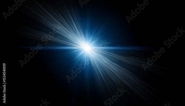 Obraz flash light isolated on black background for light flare design effect