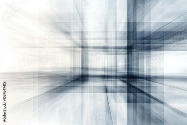 Fototapeta Abstract geometric structure creating modern architectural design