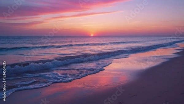 Obraz coast squeak sea sunset