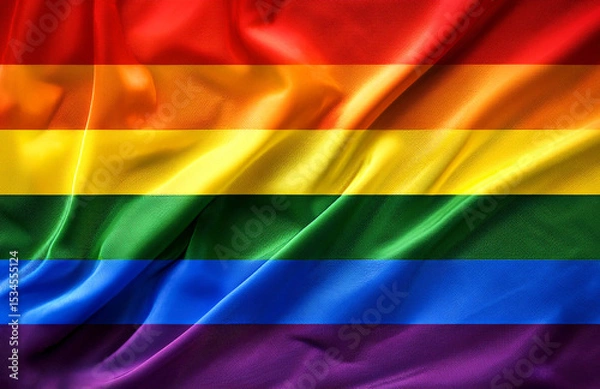 Obraz Rainbow flag, waving structure