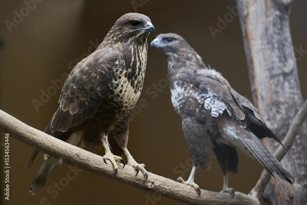 Obraz The common buzzard, Buteo buteo bird of prey Accipitridae