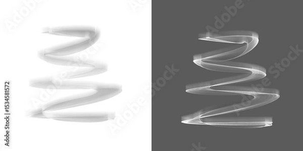 Obraz Abstract shadow png,  bokeh isolated on transparent background,  Seamless abstract white bokeh line blur background texture overlay. Light silver grey diffuse glowing object