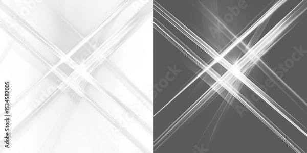 Obraz Abstract shadow png,  bokeh isolated on transparent background,  Seamless abstract white bokeh line blur background texture overlay. Light silver grey diffuse glowing object