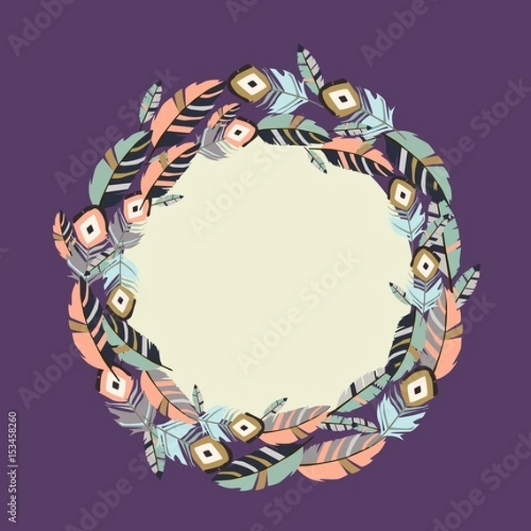 Fototapeta Feathers pattern