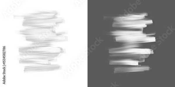 Obraz Abstract shadow png,  bokeh isolated on transparent background,  Seamless abstract white bokeh line blur background texture overlay. Light silver grey diffuse glowing object