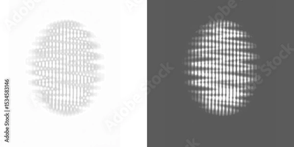 Obraz Abstract shadow png,  bokeh isolated on transparent background,  Seamless abstract white bokeh line blur background texture overlay. Light silver grey diffuse glowing object