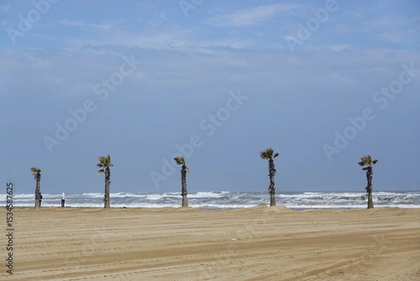 Fototapeta The view of Sottomarina beach, Venice, Italy      