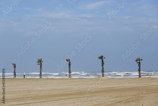 Fototapeta The view of Sottomarina beach, Venice, Italy      