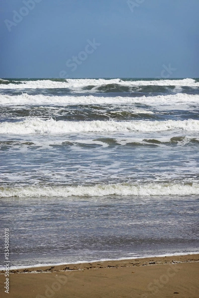 Fototapeta The view of Sottomarina beach, Venice, Italy      