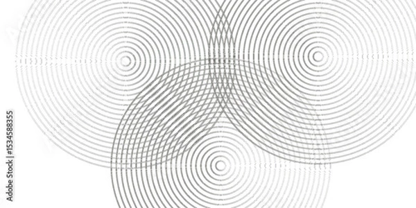 Fototapeta Abstract white glowing geometric lines on gray background. Modern shiny blue circle lines pattern. Futuristic technology concept. Suit for cover, poster, banner, brochure, header, website vector