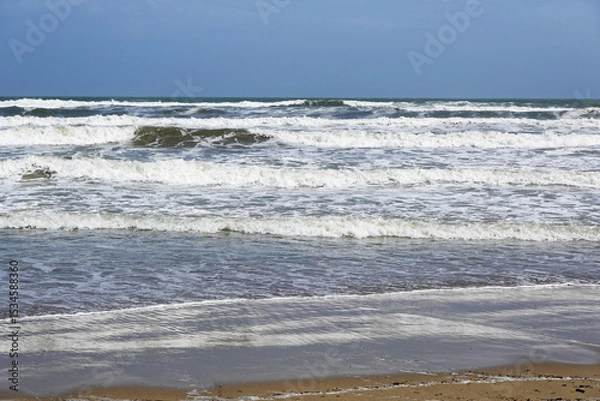 Fototapeta The view of Sottomarina beach, Venice, Italy      