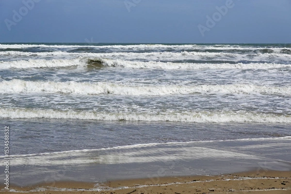 Fototapeta The view of Sottomarina beach, Venice, Italy      