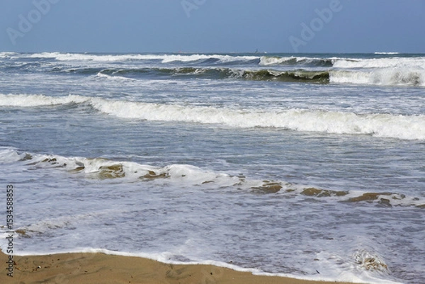 Fototapeta The view of Sottomarina beach, Venice, Italy      