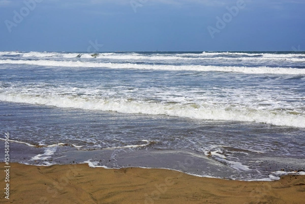 Fototapeta The view of Sottomarina beach, Venice, Italy      