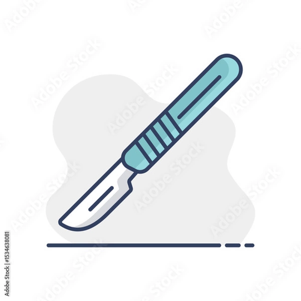 Obraz Surgical tools for operations scalpel vector icon