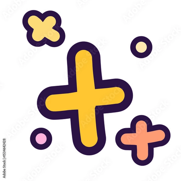 Obraz plus and minus signs