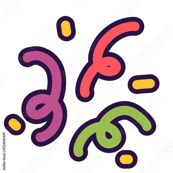 Obraz colorful numbers set