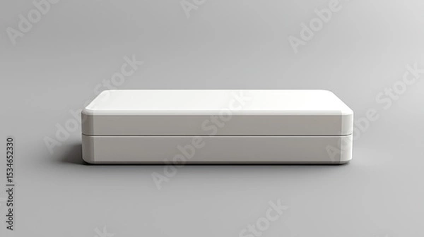 Fototapeta Blank white rectangular box