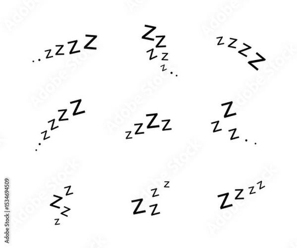 Obraz Stylized Z Letters Representing Sleep