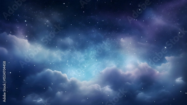 Obraz space background with stars