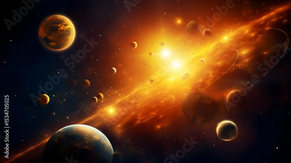 Fototapeta planet in space