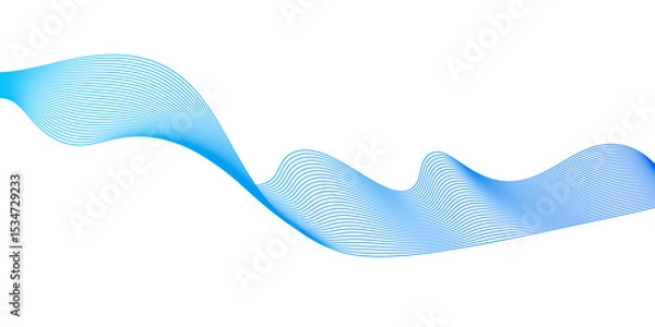 Obraz Abstract blue wave background,Blue minimal round lines abstract background,Modern technology background. Vector illustration.Abstract blue wave lines pattern background,