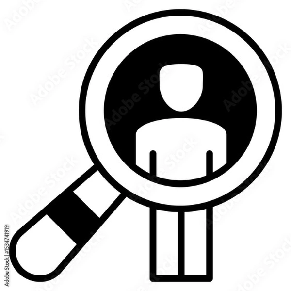 Obraz Recruit outline mixed icon
