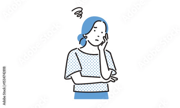 Obraz ネガティブなイメージの女性