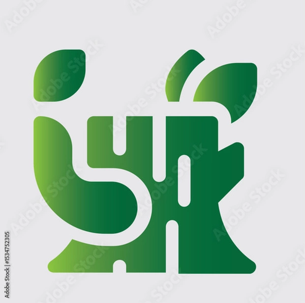 Fototapeta tree base shoots icons and logos about nature and its surroundings