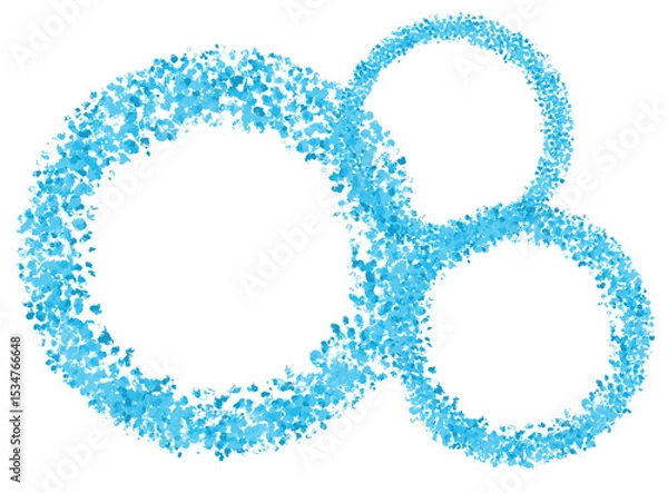 Obraz 円、丸の抽象的なグラフィック素材（JPG/PNG)